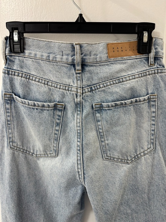 PacSun High Rise Straight Distressed Ripped Knees Cotton Jeans size 25 - Picture 7 of 16